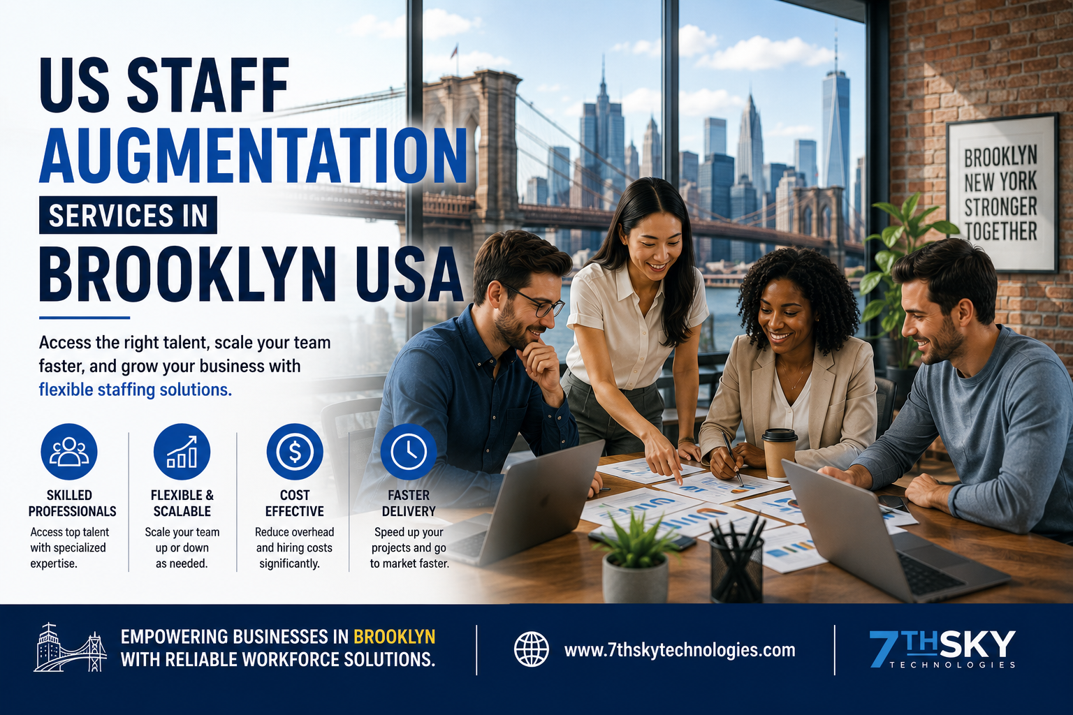 US Staff Augmentation Services in Brooklyn USA helping businesses hire skilled professionals and scale teams efficiently