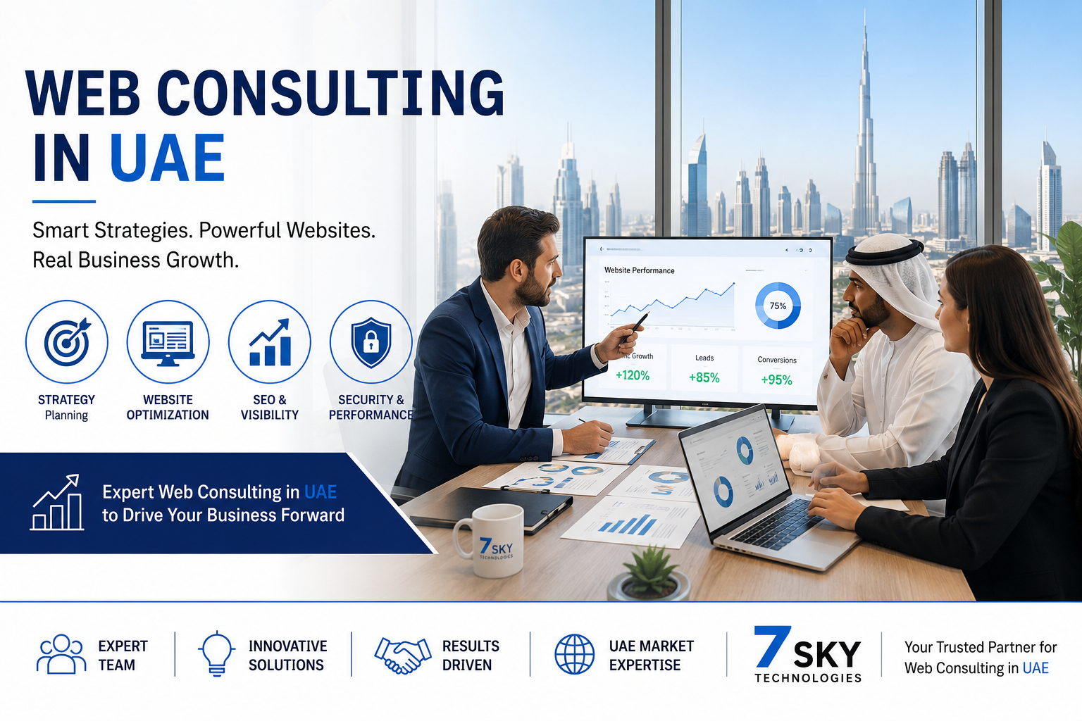 Professional Web Consulting in UAE helping businesses improve website performance and digital growth