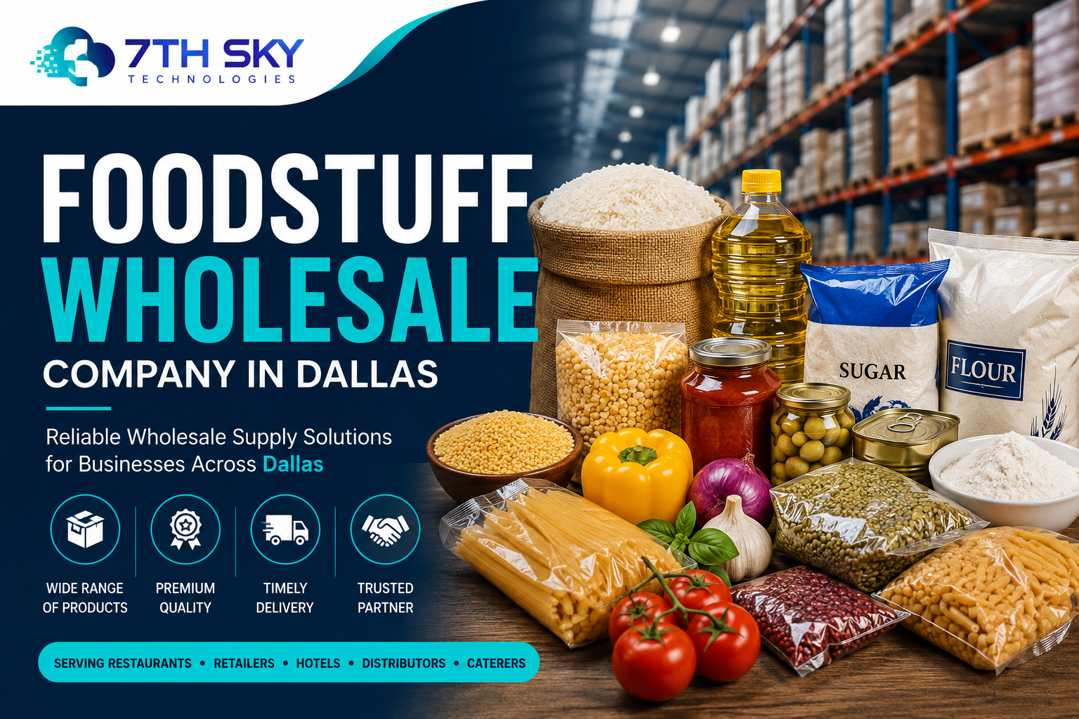 Foodstuff Wholesale Company in Dallas providing bulk food supply and trading solutions