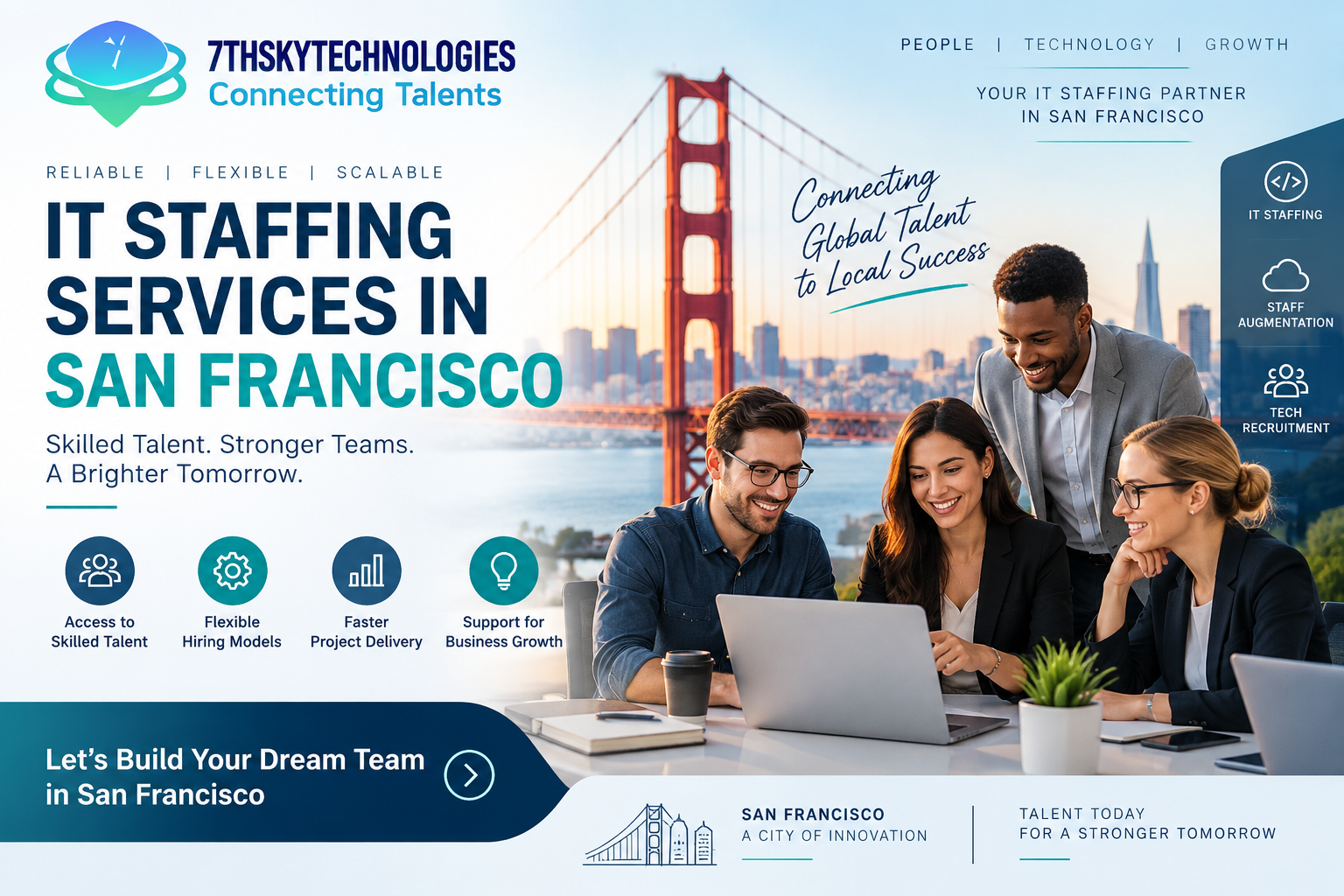 IT Staffing Services in San Francisco for skilled technology professionals and flexible workforce solutions
